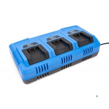 HBM 3-in-1 battery charger 3 x 20 V 2, 4 and 5 Ah