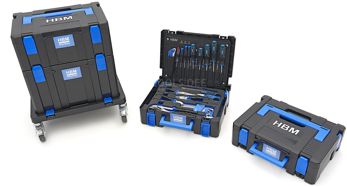 HBM mobil verktygsväska set 105 delar