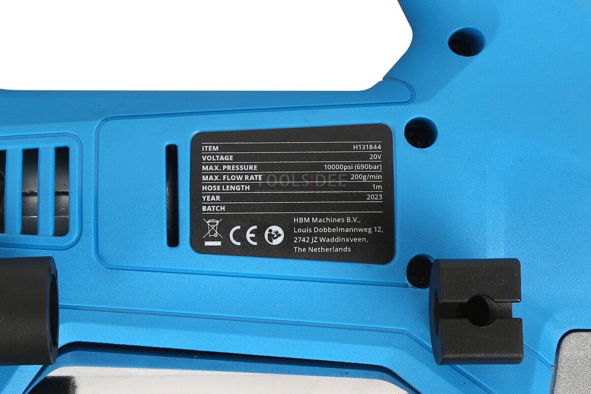 HBM batteri fedtsprøjte komplet 20 Volt Power20,5 HBM batteri fedtsprøjte komplet 20 Volt Power20,5