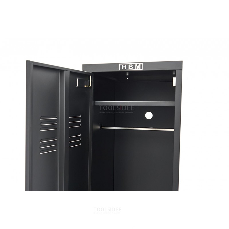 armoire casier hbm noir 