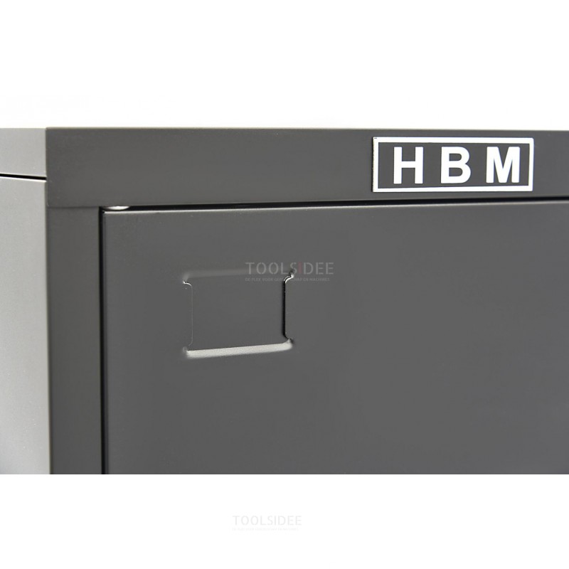 armoire casier hbm noir 