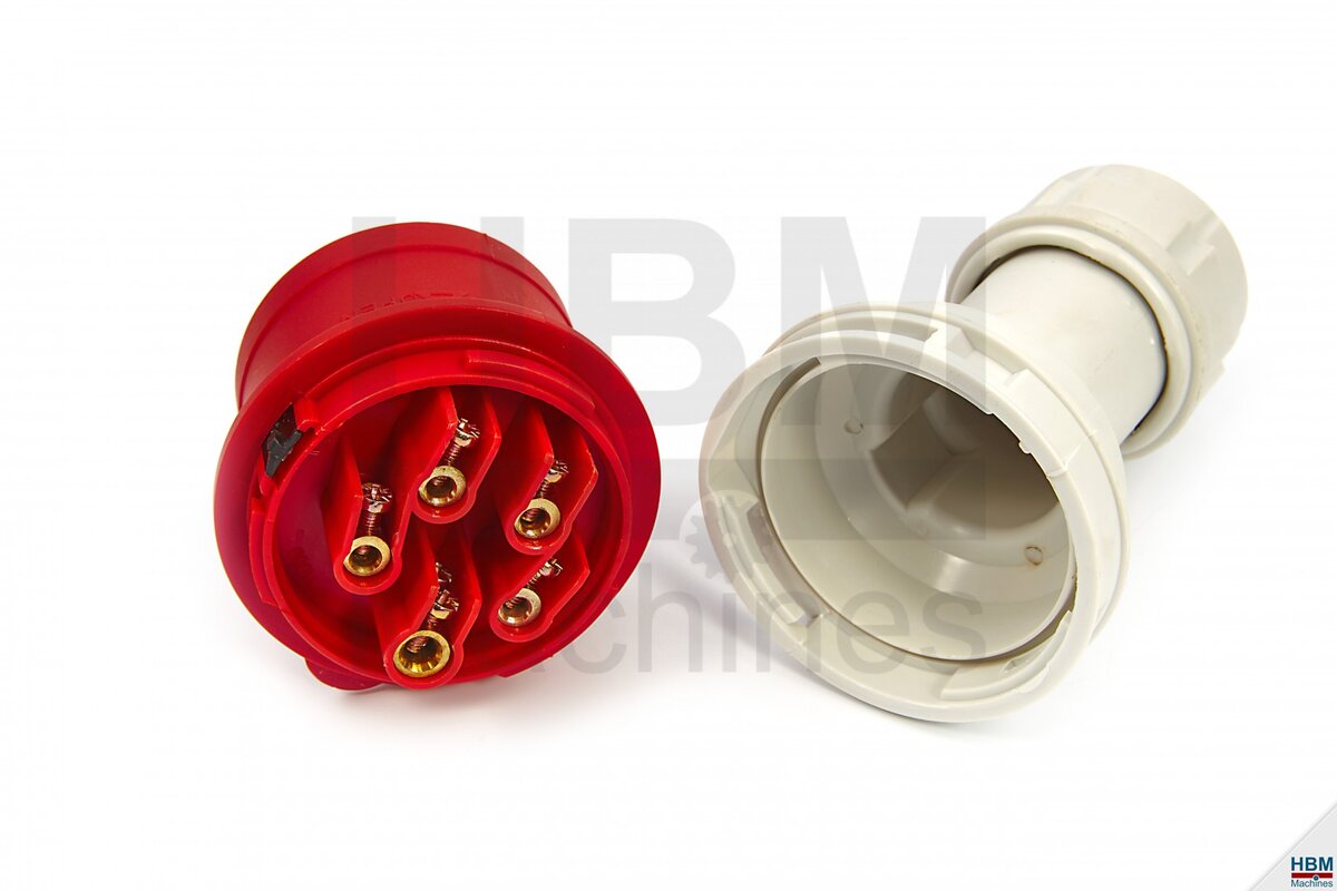 HBM Cee Form Stekker 400 Volt 16A, 5 Polig, 6h, IP44