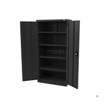 HBM Profi Tool cabinet with 4 shelves black HBM Profi Tool cabinet with 4 shelves black