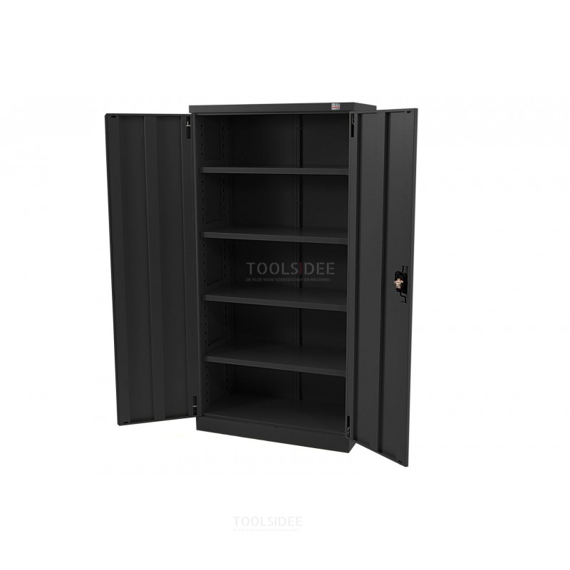 HBM Profi Tool cabinet with 4 shelves black 