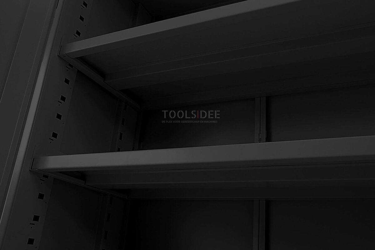 HBM Profi Tool cabinet with 4 shelves black HBM Profi Tool cabinet with 4 shelves black
