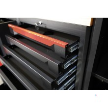 HBM expert modulært verkstedsystem, 10 deler, sort rød