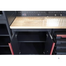 HBM expert modulært verkstedsystem, 10 deler, sort rød