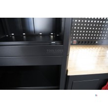 HBM expert modulært verkstedsystem, 10 deler, sort rød