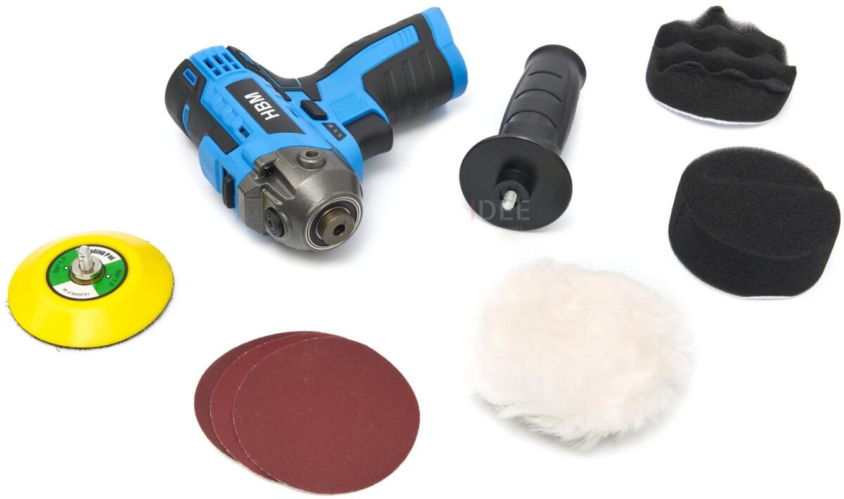 HBM Akku-Polierer und -Schleifer 10,8 Volt Power10