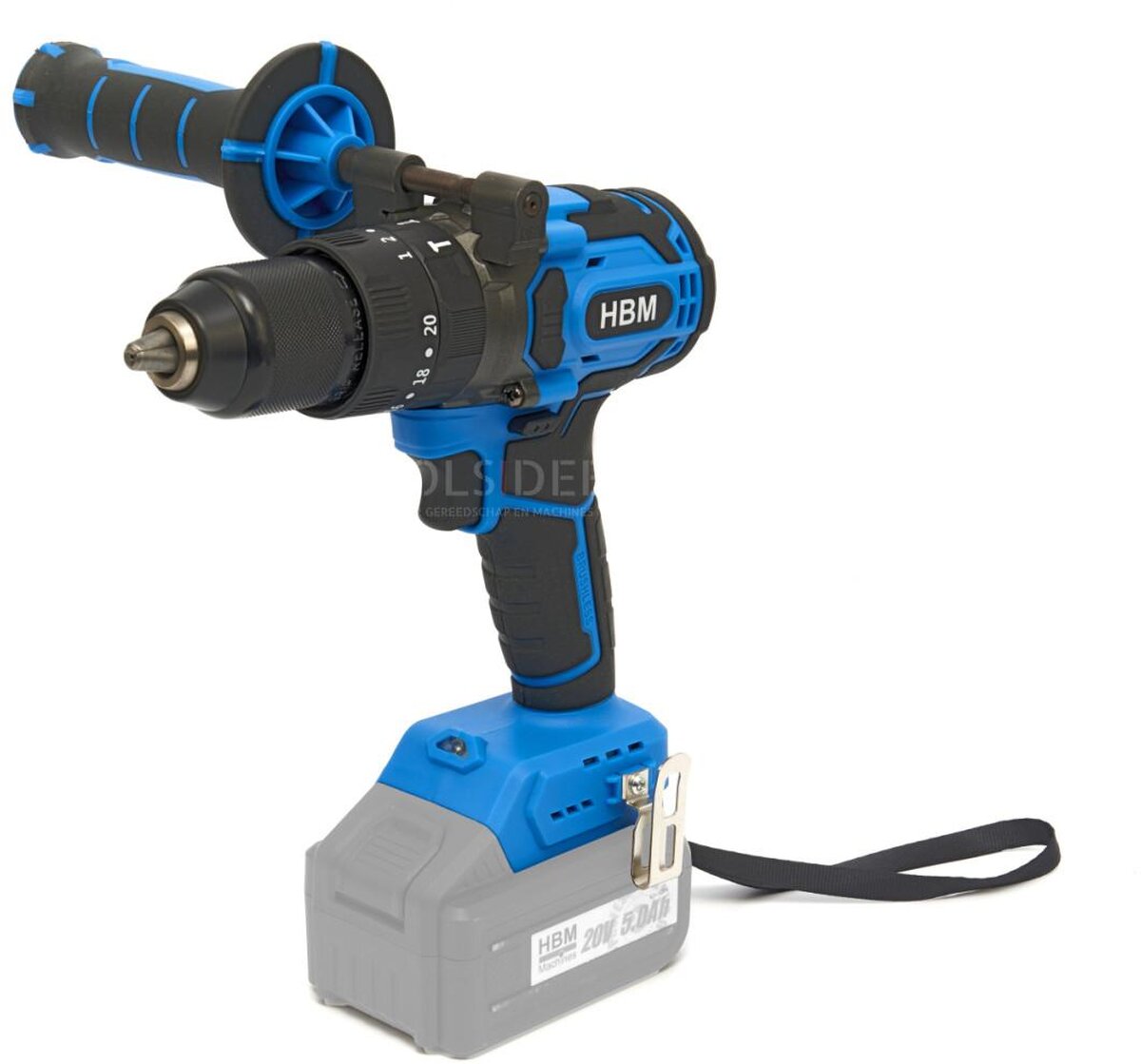 HBM batteri kombinationssæt, vinkelsliber, slagnøgle, boremaskine 20 Volt Power20.5 HBM batteri kombinationssæt, vinkelsliber, slagnøgle, boremaskine 20 Volt Power20.5