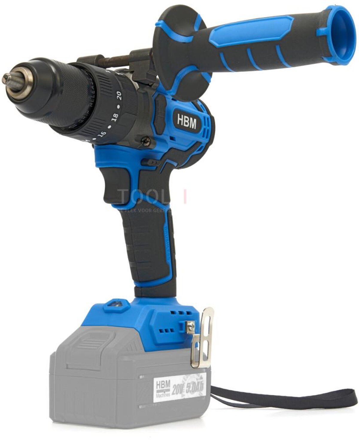 HBM batteri kombinationssæt, vinkelsliber, slagnøgle, boremaskine 20 Volt Power20.5 HBM batteri kombinationssæt, vinkelsliber, slagnøgle, boremaskine 20 Volt Power20.5