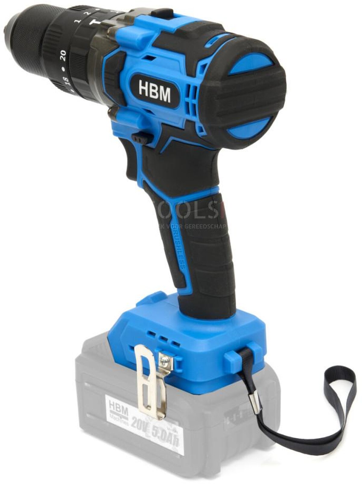 HBM batteri kombinationssæt, vinkelsliber, slagnøgle, boremaskine 20 Volt Power20.5 HBM batteri kombinationssæt, vinkelsliber, slagnøgle, boremaskine 20 Volt Power20.5