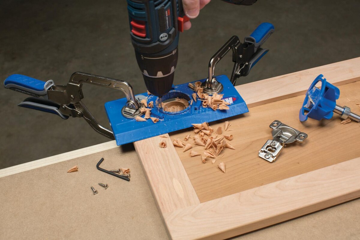 Kreg Bohrschablone für verdeckt liegende Scharniere 