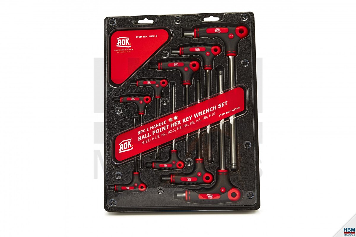 AOK 9-delers profesjonell T-håndbøyle Metrich AOK 9-delers profesjonell T-håndbøyle Metrich