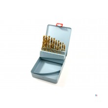 HBM 1-13x0.5mm hss - tin coated drill set