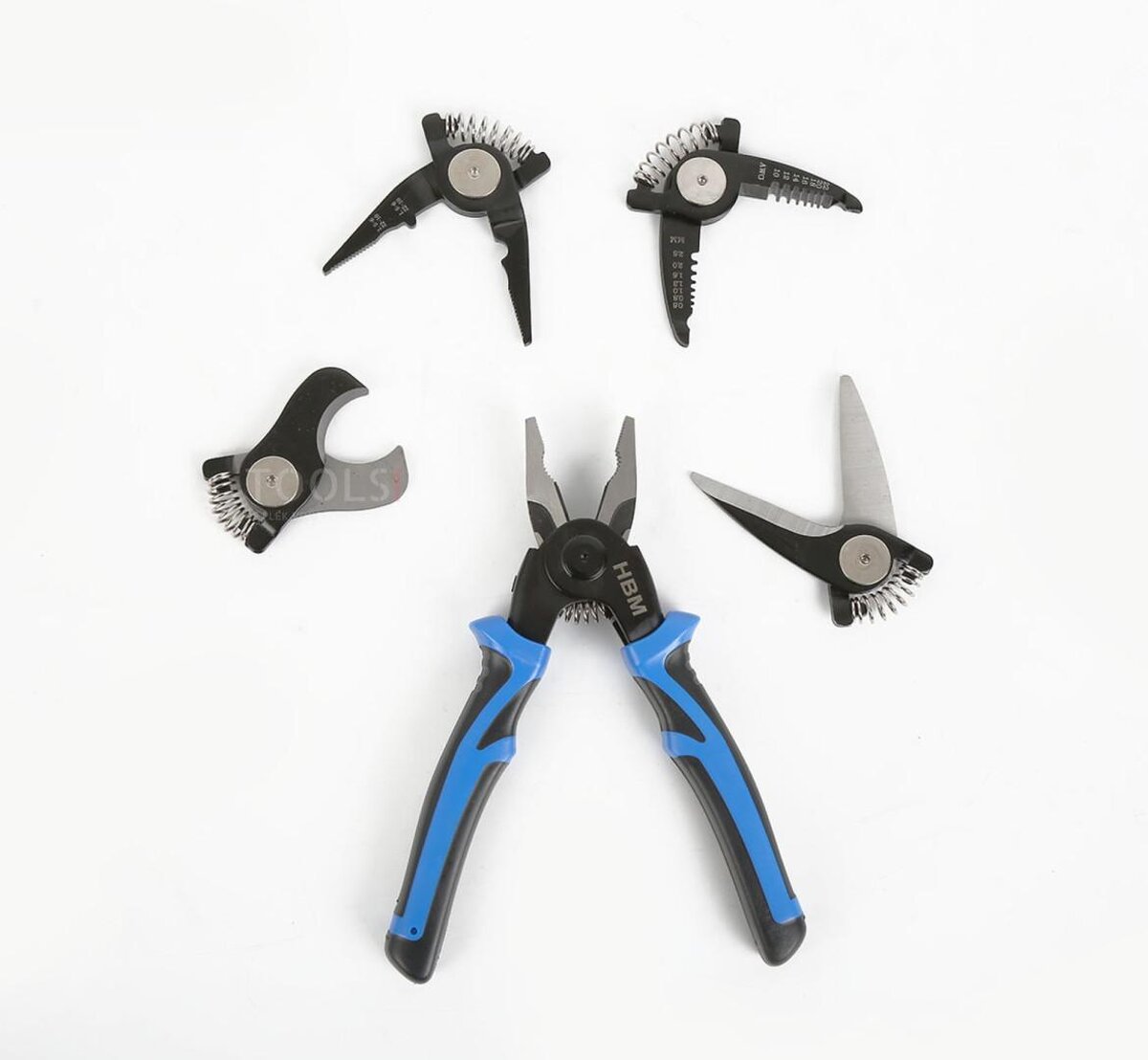 HBM 5-in-1-Zange mit austauschbarem Kopf 