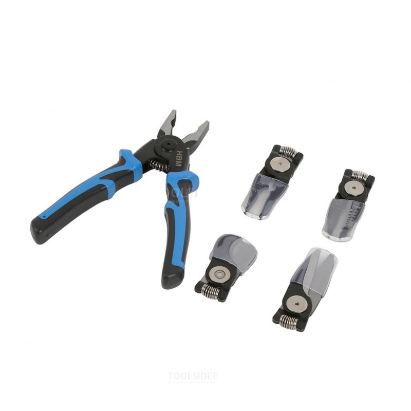 HBM 5 in 1 pliers with interchangeable head 