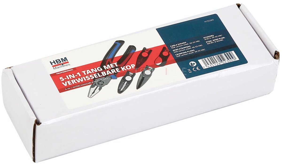 HBM 5-in-1-Zange mit austauschbarem Kopf 