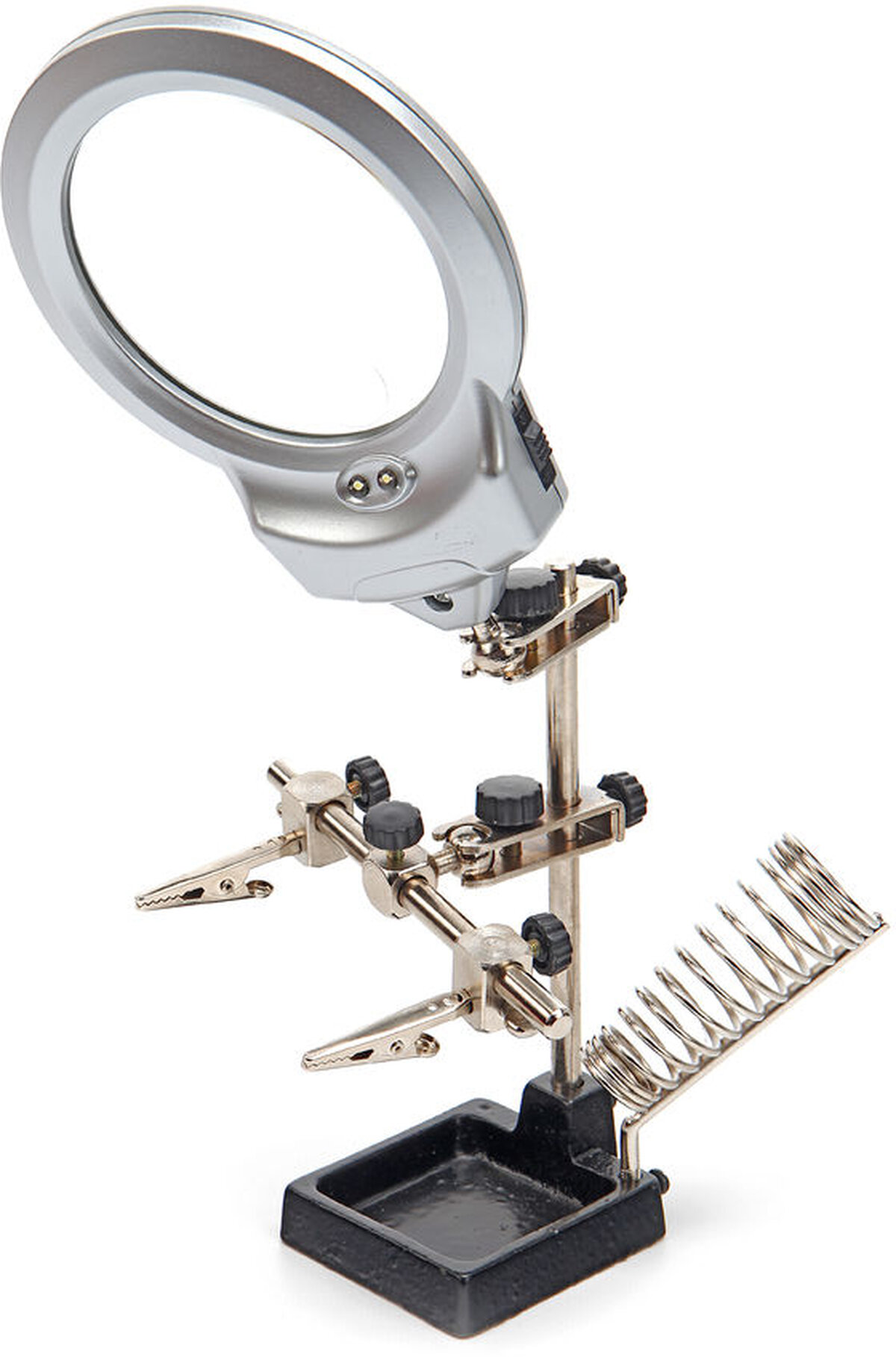 HBM 3-hånd med loupe og LED-belysning HBM 3-hånd med loupe og LED-belysning