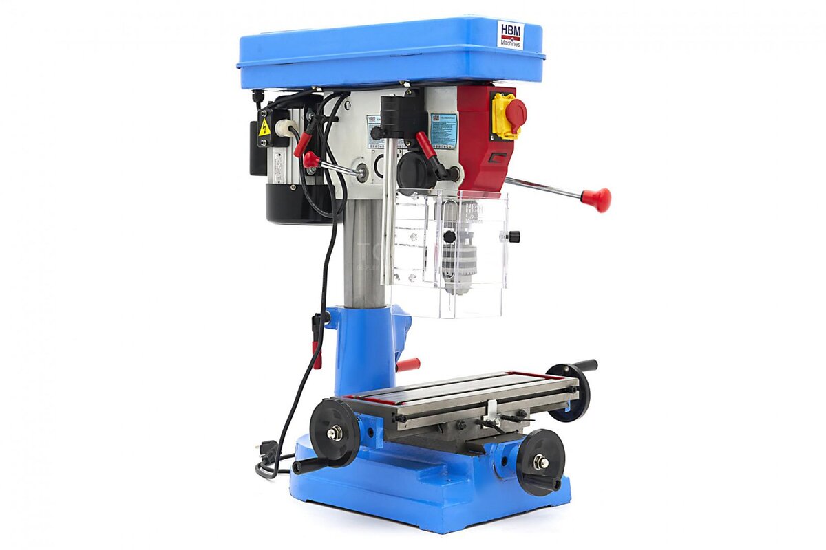 HBM 16 Boremaskin / fresemaskin med beskyttelsesdeksel 