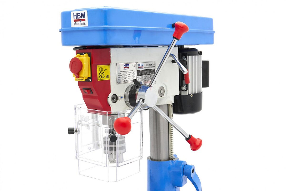 HBM 16 Boremaskin / fresemaskin med beskyttelsesdeksel 