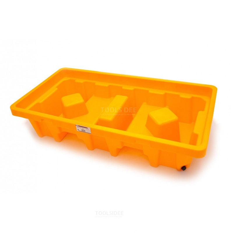 HBM 120 Liter Oil barrel collection tray, Drip tray for 2 barrels 