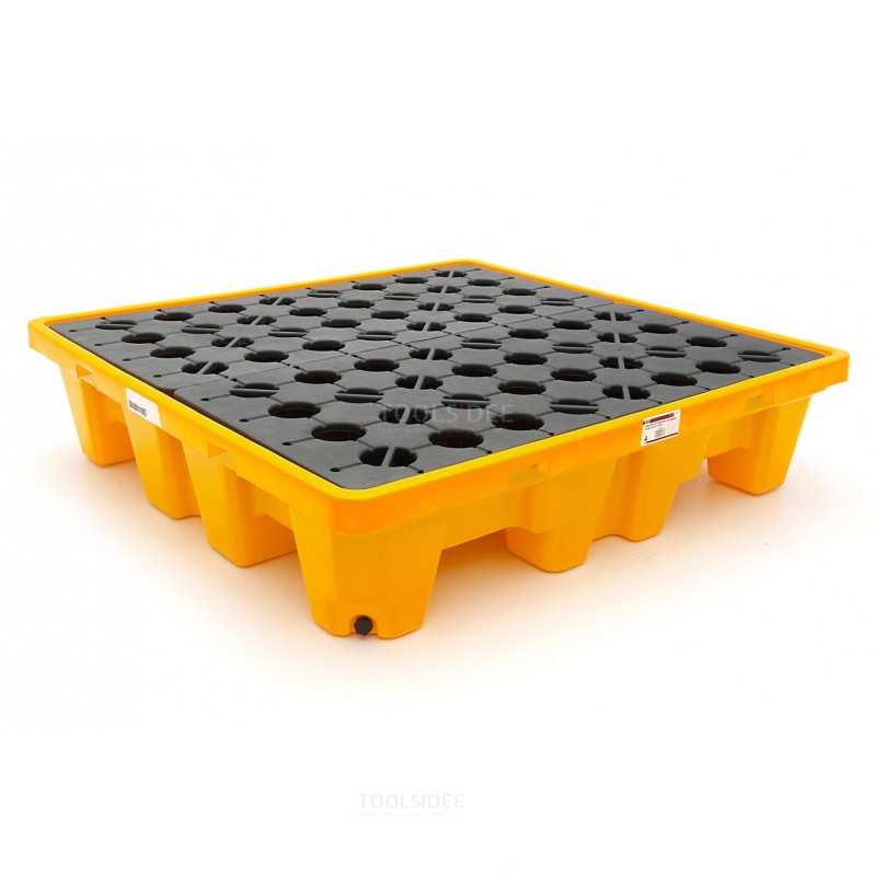 HBM 230 Liter Oil barrel collection tray, Drip tray for 4 barrels 