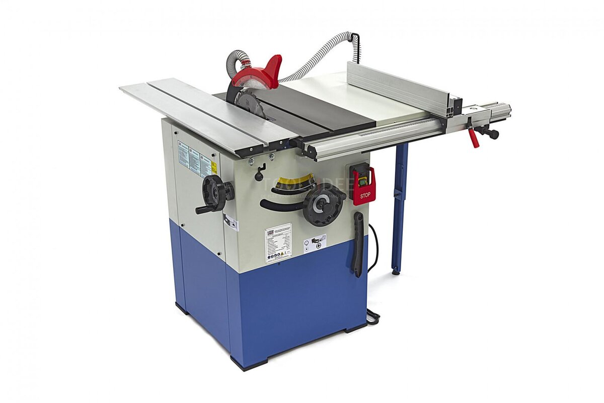 HBM 2200 Watt professionelt rundsavsbord med rullebord 