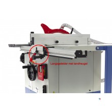 HBM 2200 Watt professionelt rundsavsbord med rullebord 