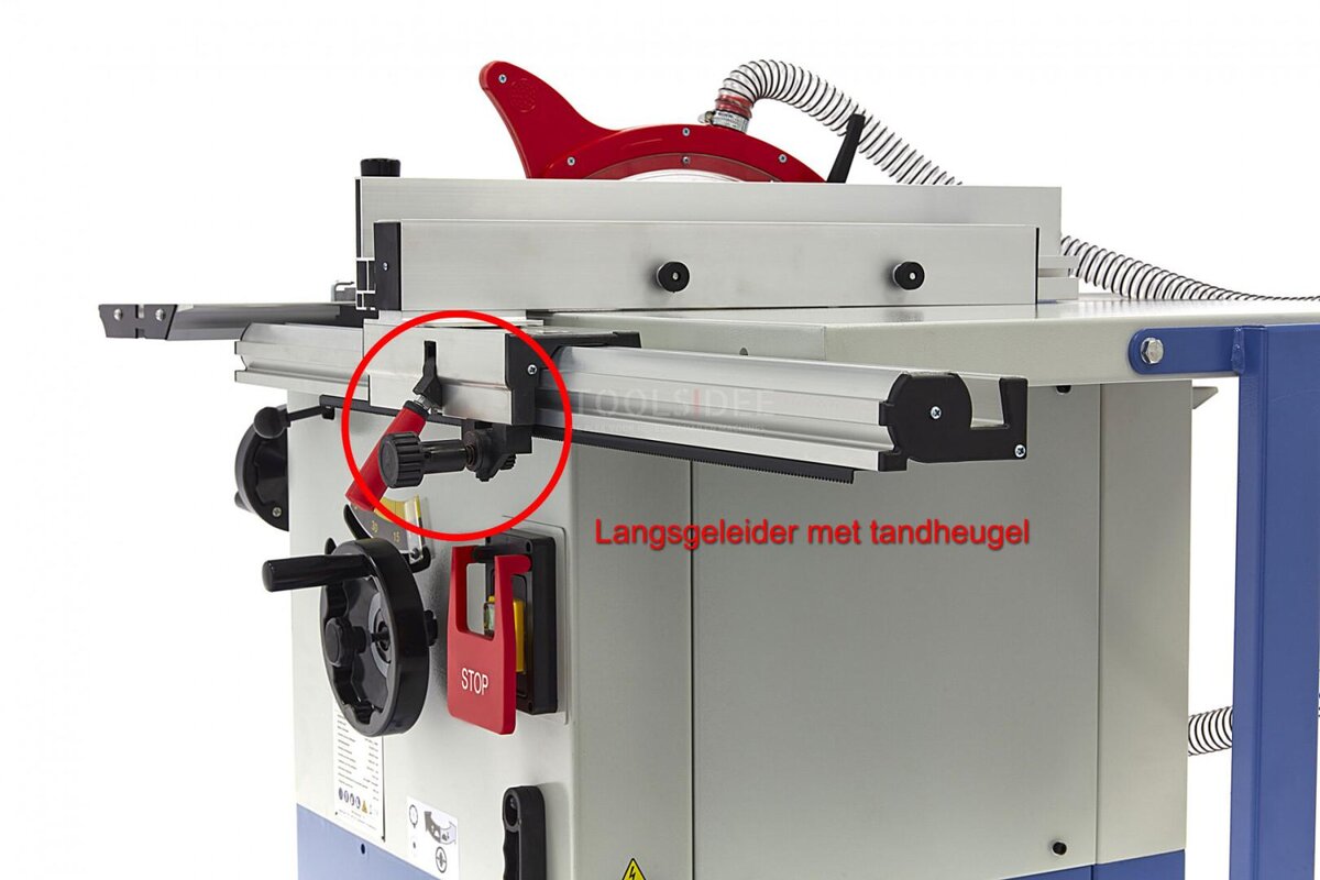 HBM 2200 Watt professionelt rundsavsbord med rullebord 