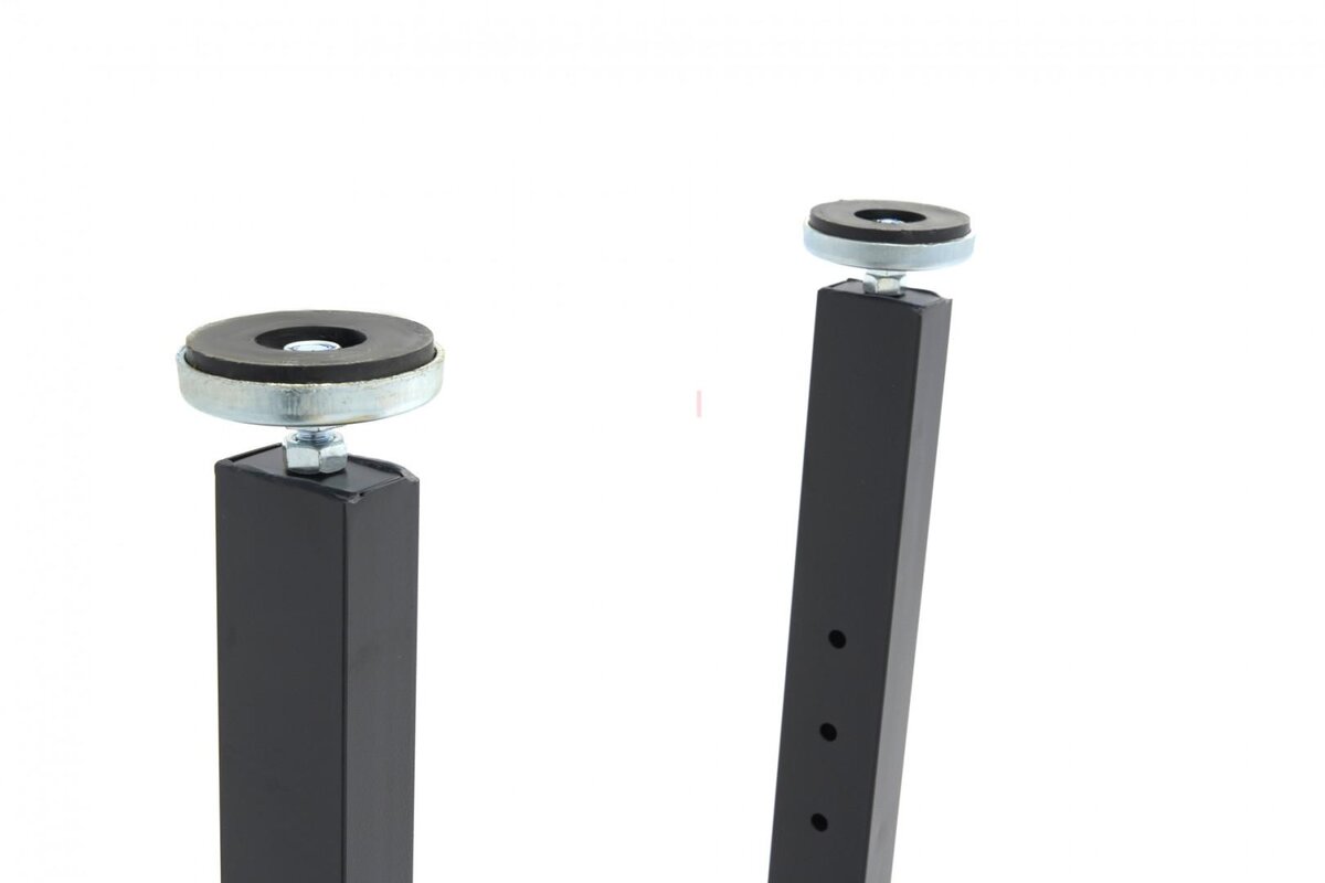 HBM arbeidsbenk med massiv treplate, høydejusterbar, 122 cm 