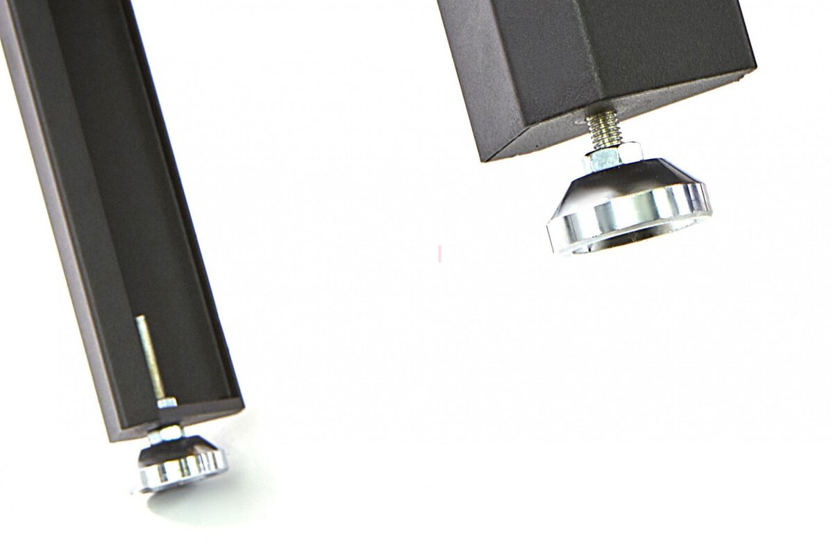 HBM 156 cm Professionelt arbejdsbord med 5 skuffer og sort træbordplade 