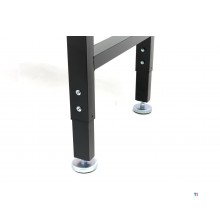 HBM arbeidsbenk med massiv treplate, høydejusterbar, 182 cm 