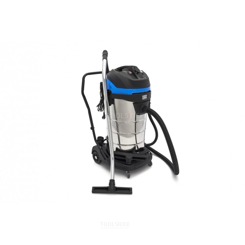 HBM 100 Liter 2400 W Professional Construction Vacuum Cleaner with 2 engines 