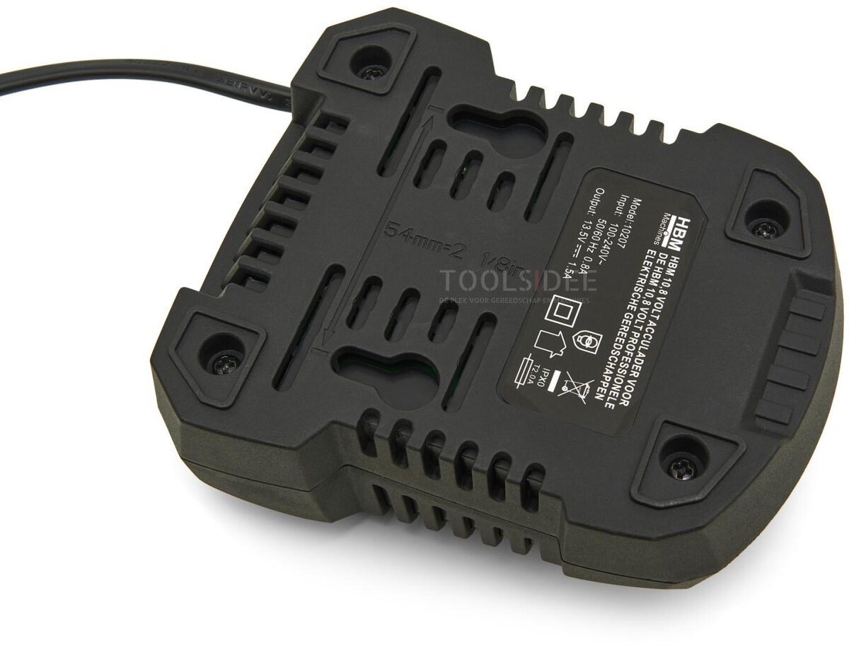 HBM batterilader for 10,8 Volt 1,5 Ah Power10 batteri 