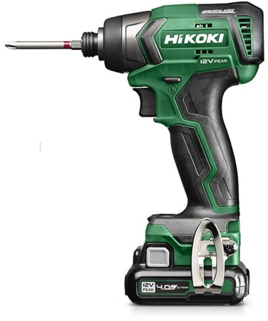 HiKOKI cordless impact screwdriver, 12 Volt 4.0 Ah, WH12DDWHZ 