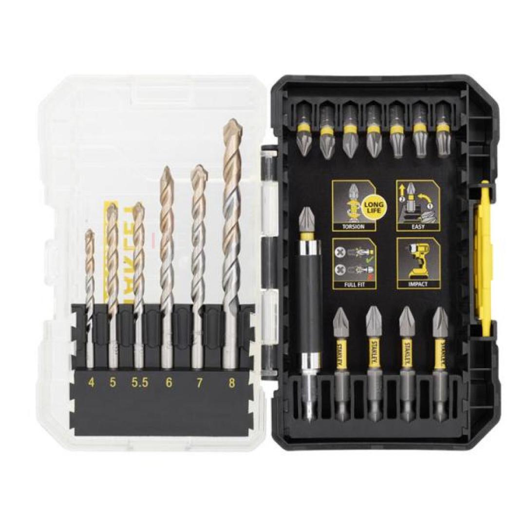 Set di punte per muratura Stanley Fatmax da 19 pezzi, STA88554-XJ 