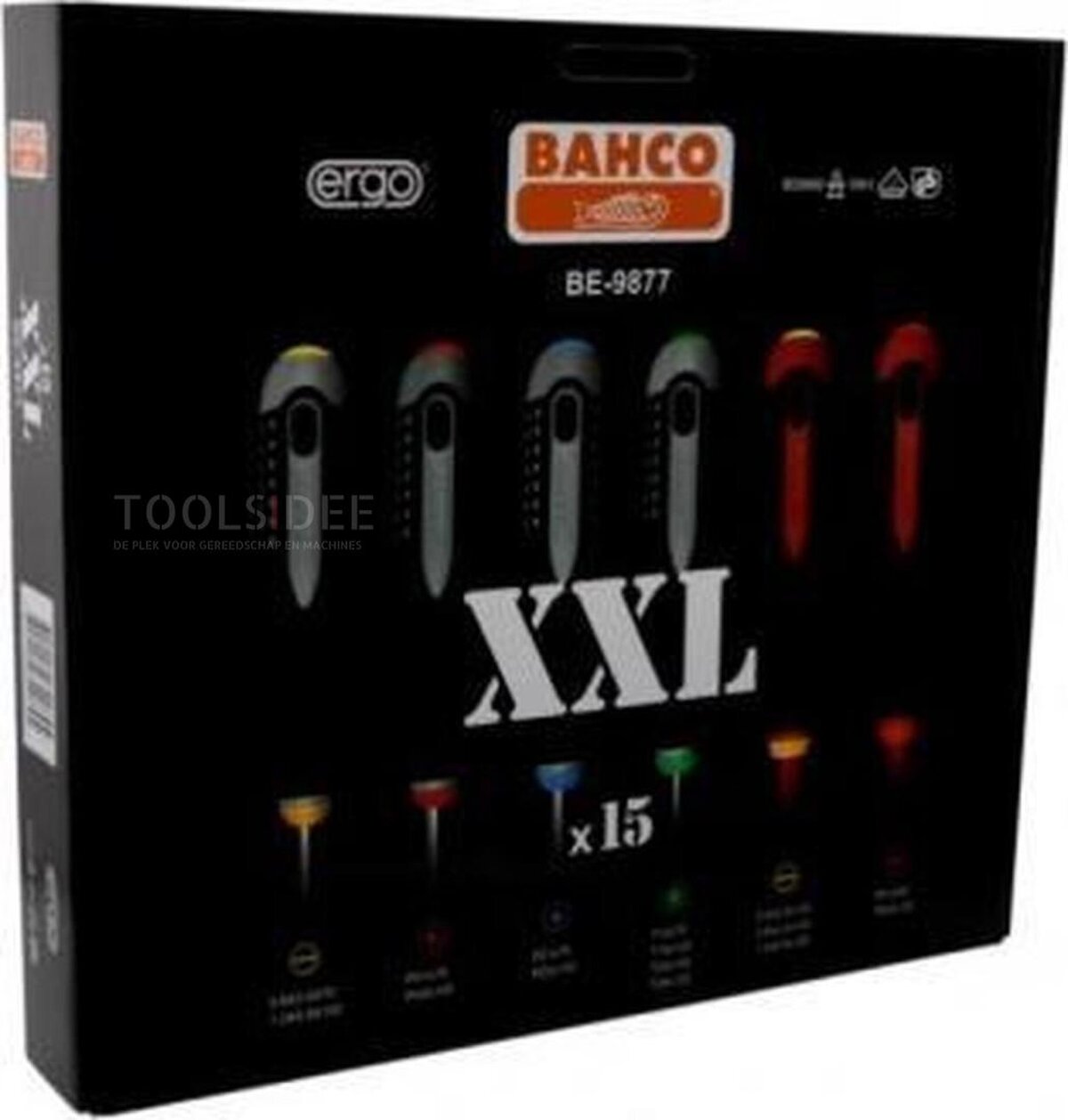 Set di cacciaviti Bahco da 15 pezzi, BE-9877 