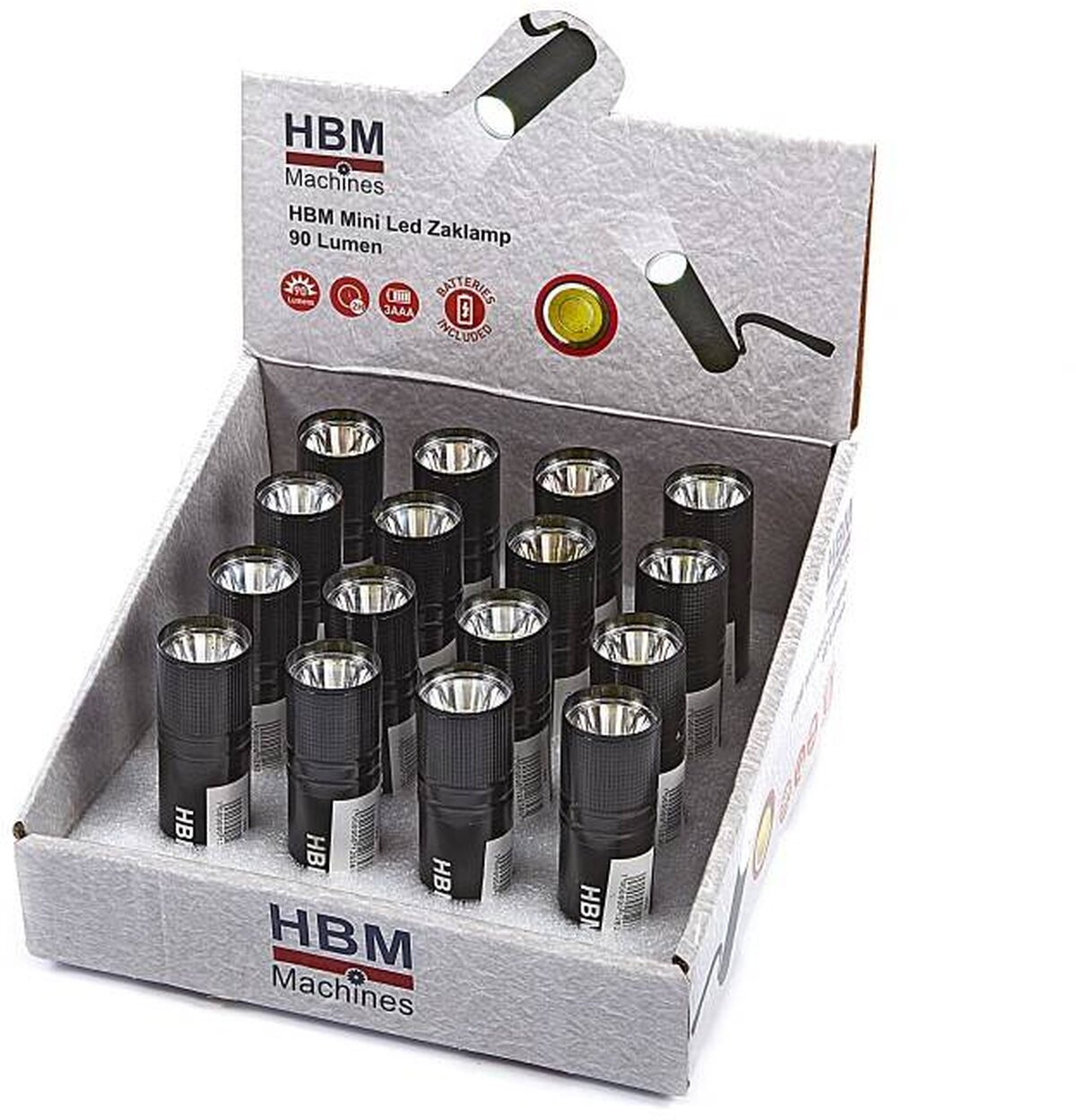 Hbm mini LED ficklampa 90 lumen