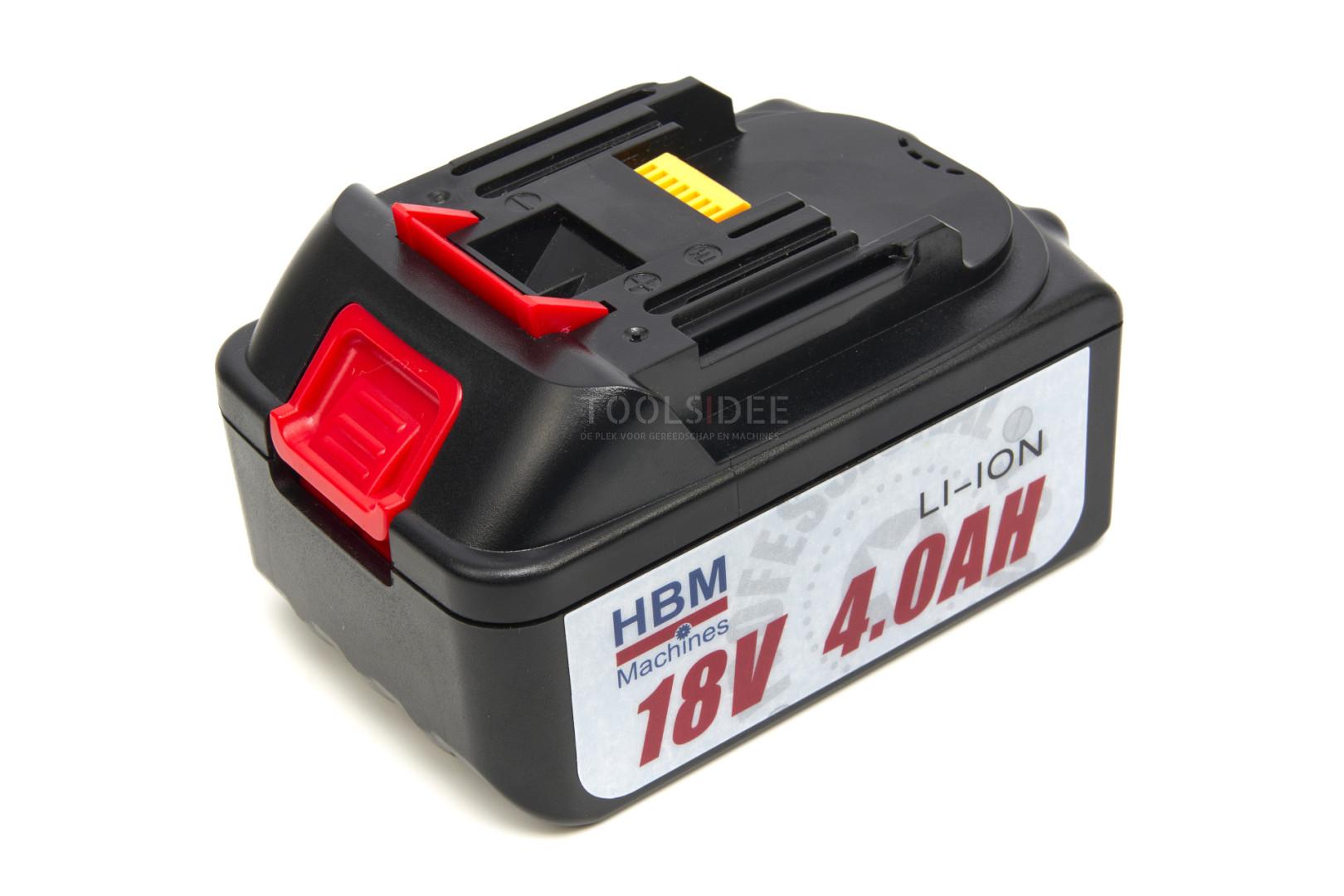 HBM batteri til den hydrauliske crimptang 18 Volt 4,0 Ah 