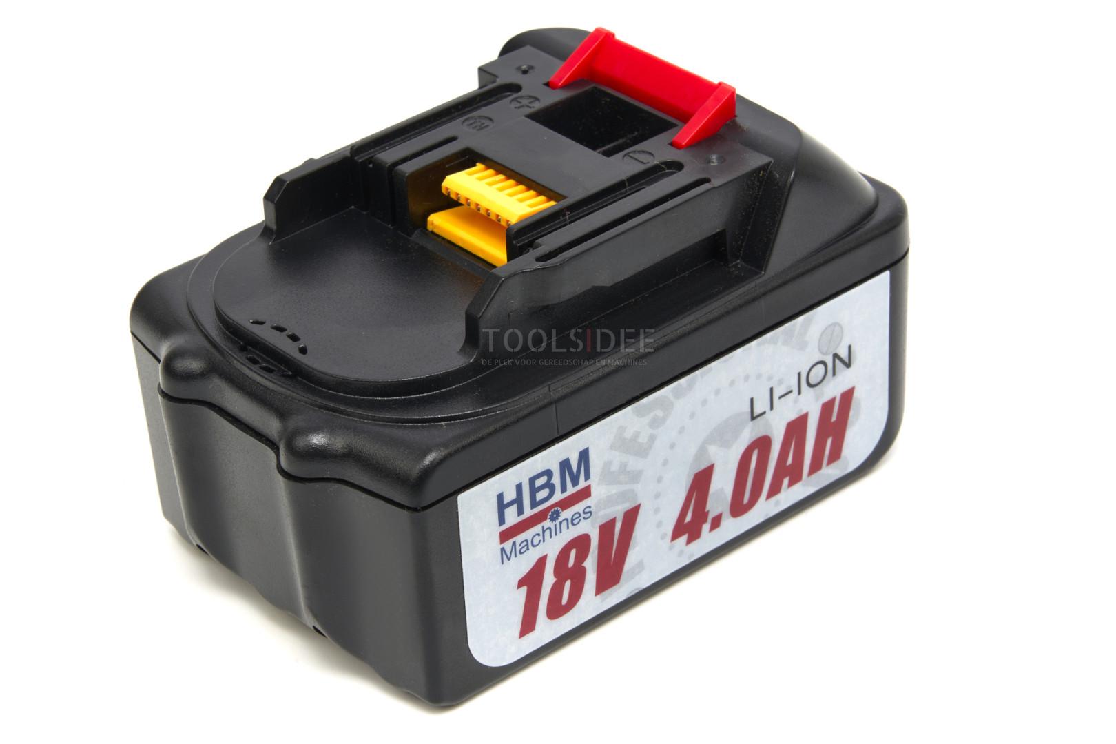 HBM batteri til den hydrauliske crimptang 18 Volt 4,0 Ah 