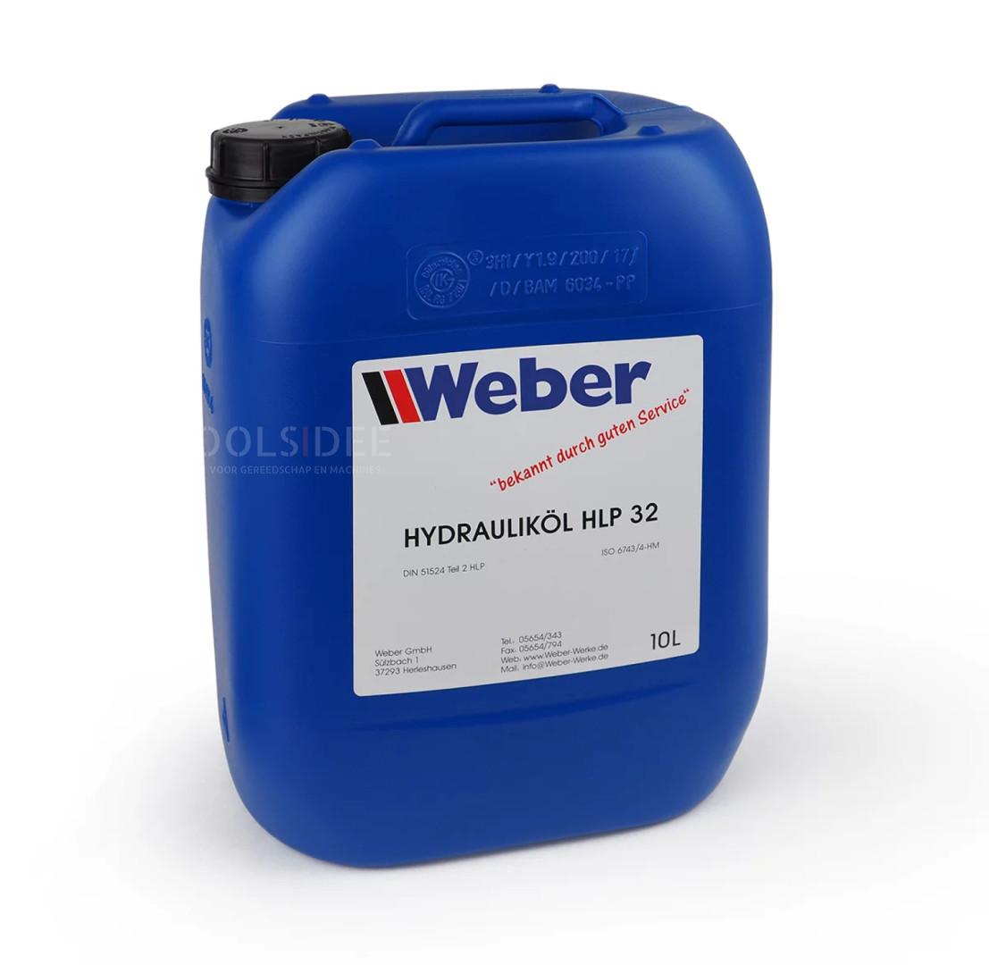 Aceite hidráulico Weber HLP 32 para plataformas elevadoras 10 L 