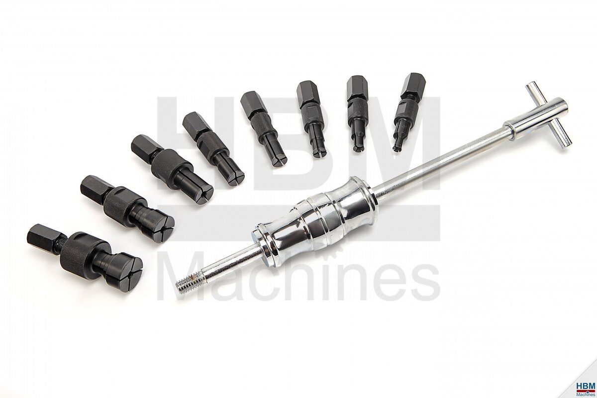 HBM 9-teiliges Innenlager-Abzieher-Set mit Hammerabzieher
