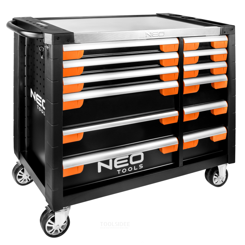 NEO Werkzeugwagen Profi 12 Schubladen, gefüllt