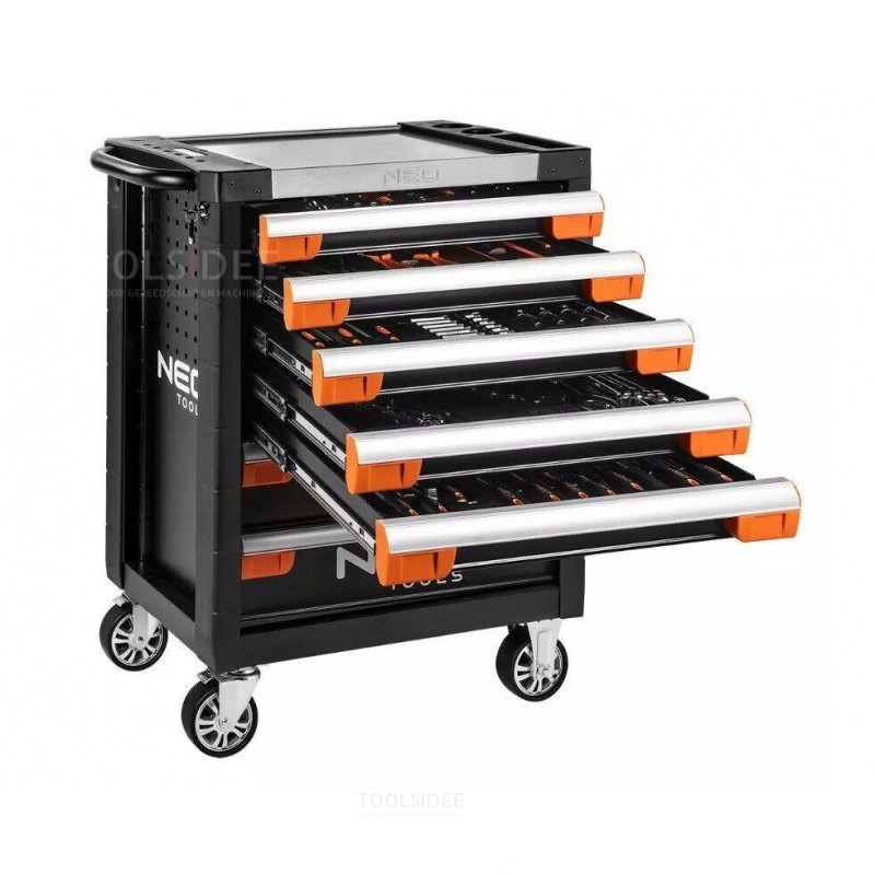 NEO tool trolley premium 7 drawers, filled 174 pieces