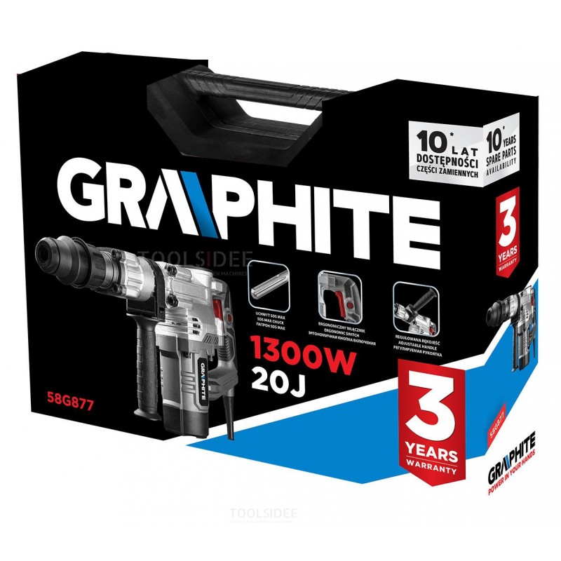 GRAPHITE sds max hammer drill 1300w