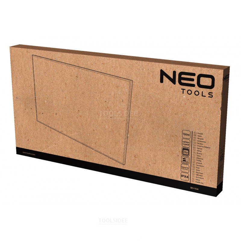 NEO ifrarood heater 720w carbon crystal - 60 x 120 cm