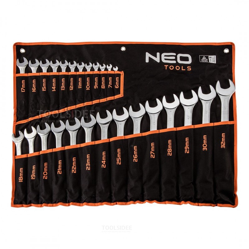 NEO open-end/ring wrench set 6-32mm, 26 pcs