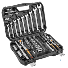 NEO socket set 82 pieces, 1/2 and 1/4