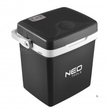 Neo Electric Cool Box 26L - Coolbox - Lämmitystoiminnolla - 12 V autolaturi ja 230 V pistoke - Kevyt - Jäähdyttää ja lämmittää J